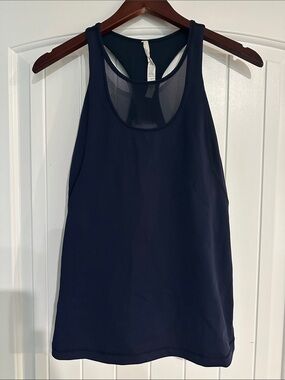 Lululemon Navy Racerback Performance Tank Top -  Women